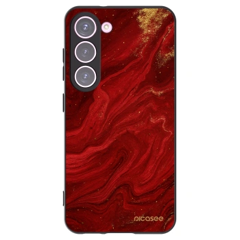 Picasee husă neagră din silicon pentru Samsung Galaxy S23 5G - Red