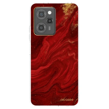 Picasee husă transparentă din silicon pentru Xiaomi Poco X5 Pro - Red