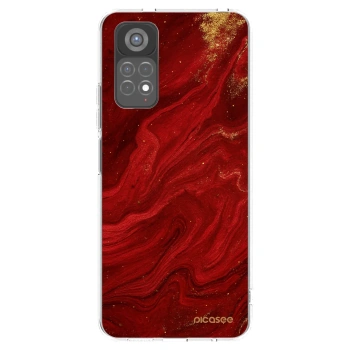 Picasee husă transparentă din silicon pentru Xiaomi Redmi Note 11S 5G - Red