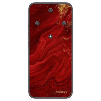 Picasee husă neagră din silicon pentru Honor Magic5 Lite 5G - Red