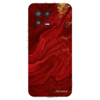 Picasee husă transparentă din silicon pentru Xiaomi 13 - Red