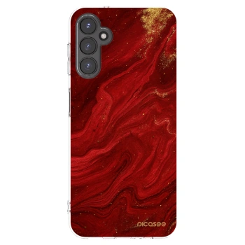 Picasee husă transparentă din silicon pentru Samsung Galaxy A14 4G A145R - Red