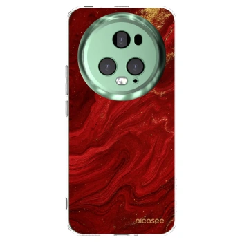 Picasee husă transparentă din silicon pentru Honor Magic5 Pro - Red
