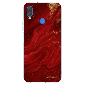 Picasee husă transparentă din silicon pentru Huawei Nova 3 - Red