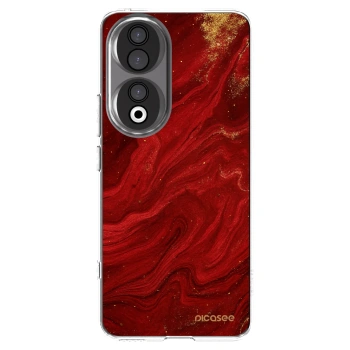 Picasee husă transparentă din silicon pentru Honor 90 5G - Red