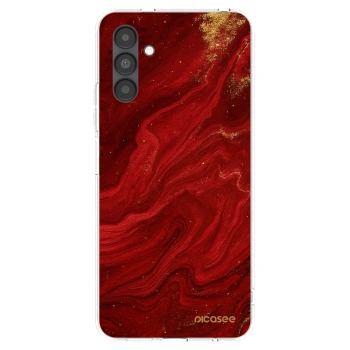 Picasee husă transparentă din silicon pentru Samsung Galaxy A04s A047F - Red
