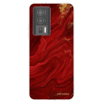 Picasee husă transparentă din silicon pentru Xiaomi Poco F5 Pro 5G - Red