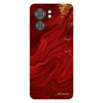 Picasee husă transparentă din silicon pentru Motorola Edge 40 - Red