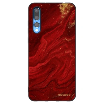 Picasee husă neagră din silicon pentru Huawei P20 Pro - Red