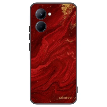 Picasee husă neagră din silicon pentru Realme C33 (2023) - Red