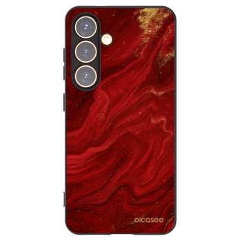 Picasee husă neagră din silicon pentru Samsung Galaxy S24 S921B 5G - Red