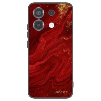 Picasee husă neagră din silicon pentru Xiaomi Poco X6 - Red