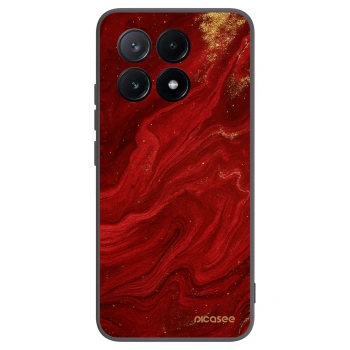 Picasee husă neagră din silicon pentru Xiaomi Poco X6 Pro - Red