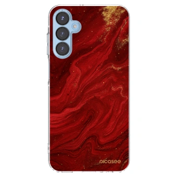 Picasee husă transparentă din silicon pentru Samsung Galaxy A15 A156B 5G - Red