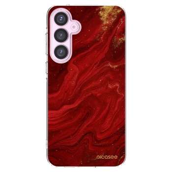 Picasee husă transparentă din silicon pentru Samsung Galaxy A55 5G A556B - Red