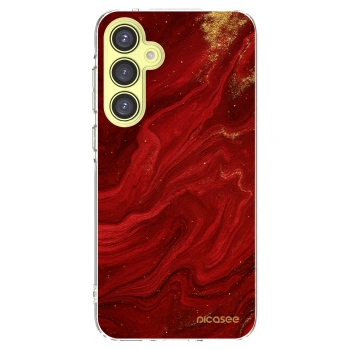 Picasee husă transparentă din silicon pentru Samsung Galaxy A35 5G A356B - Red