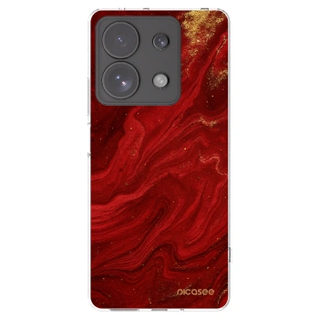 Picasee husă transparentă din silicon pentru Xiaomi Redmi Note 13 Pro 4G - Red