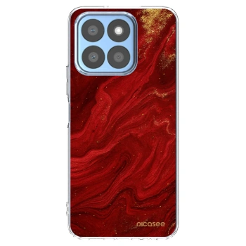 Picasee husă transparentă din silicon pentru Honor X8b - Red
