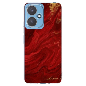 Picasee husă transparentă din silicon pentru Xiaomi Redmi 13C 5G - Red