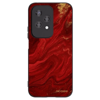 Picasee husă neagră din silicon pentru Honor 200 Lite - Red