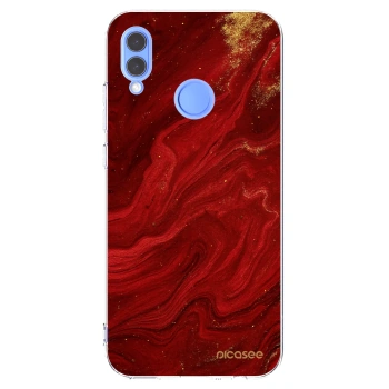Picasee husă transparentă din silicon pentru Huawei P Smart 2019 - Red