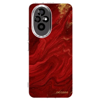Picasee husă transparentă din silicon pentru Honor 200 5G - Red
