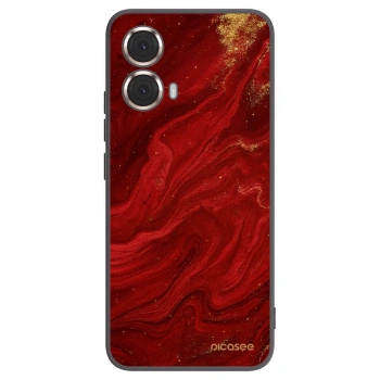 Picasee husă neagră din silicon pentru Motorola Moto G85 - Red