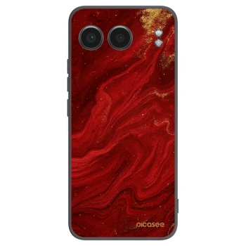 Picasee husă neagră din silicon pentru OnePlus Nord 4 - Red