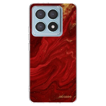 Picasee husă transparentă din silicon pentru Xiaomi 14T Pro - Red
