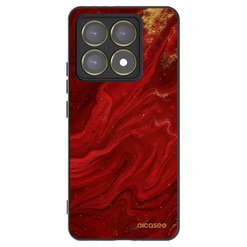 Picasee husă neagră din silicon pentru Xiaomi 14T - Red