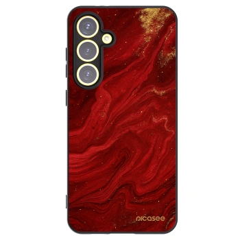 Picasee husă neagră din silicon pentru Samsung Galaxy S24 FE S721B - Red