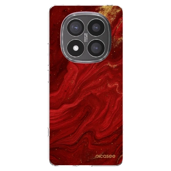 Picasee husă transparentă din silicon pentru Xiaomi Redmi Note 14 Pro+ 5G - Red