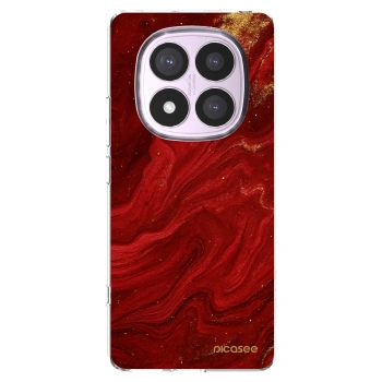 Picasee husă transparentă din silicon pentru Xiaomi Redmi Note 14 Pro 5G - Red