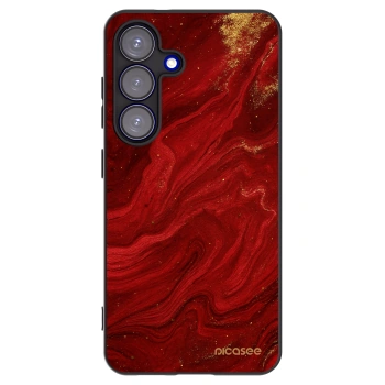 Picasee husă neagră din silicon pentru Samsung Galaxy S25 5G - Red