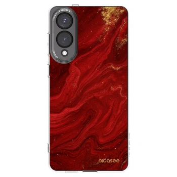 Picasee husă transparentă din silicon pentru Samsung Galaxy S25 Edge 5G - Red