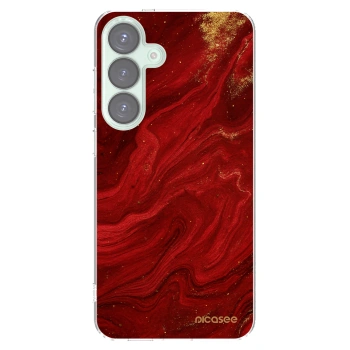 Picasee husă transparentă din silicon pentru Samsung Galaxy S25+ 5G - Red