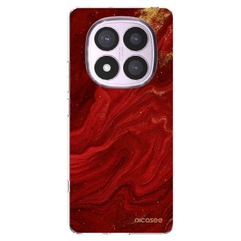 Picasee husă transparentă din silicon pentru Xiaomi Redmi Note 14 Pro 4G - Red