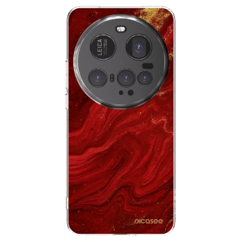 Picasee husă transparentă din silicon pentru Xiaomi 15 Ultra - Red