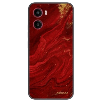 Picasee husă neagră din silicon pentru Motorola Moto G05 - Red