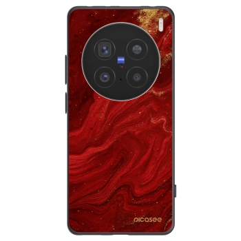 Picasee husă neagră din silicon pentru Vivo X200 Pro - Red
