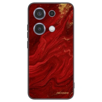 Picasee husă neagră din silicon pentru Xiaomi Redmi Note 14S - Red