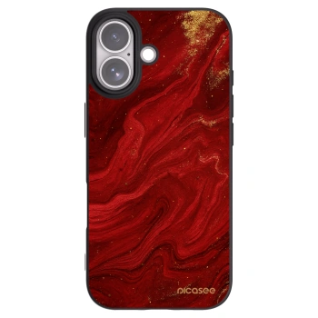 Picasee husă neagră din silicon pentru Apple iPhone 17 - Red