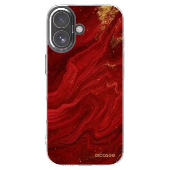 Picasee husă transparentă din silicon pentru Apple iPhone 17 - Red