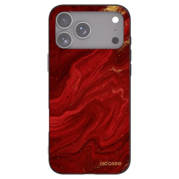 Picasee husă neagră din silicon pentru Apple iPhone 17 Pro Max - Red