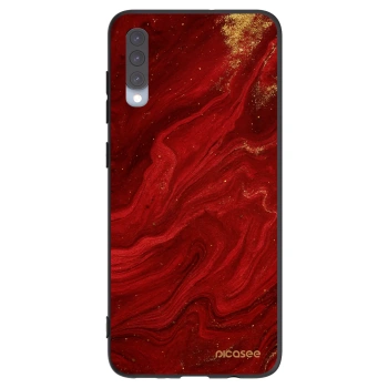 Picasee husă neagră din silicon pentru Samsung Galaxy A70 A705F - Red