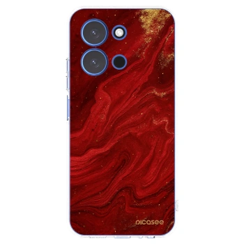 Picasee husă transparentă din silicon pentru Xiaomi Redmi 15C 4G - Red