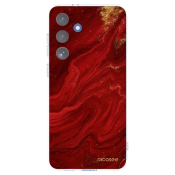 Picasee husă transparentă din silicon pentru Samsung Galaxy S25 FE 5G - Red