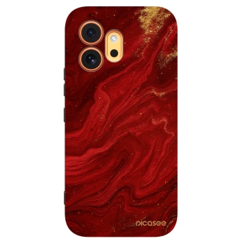 Picasee husă neagră din silicon pentru Honor 600 - Red