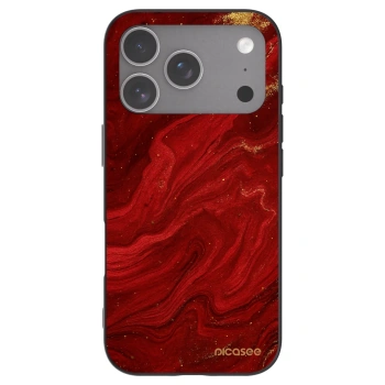 Picasee husă neagră din silicon pentru Apple iPhone 18 Pro - Red
