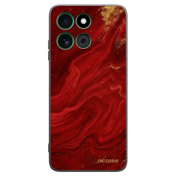 Picasee husă neagră din silicon pentru Motorola Moto G57 Power - Red